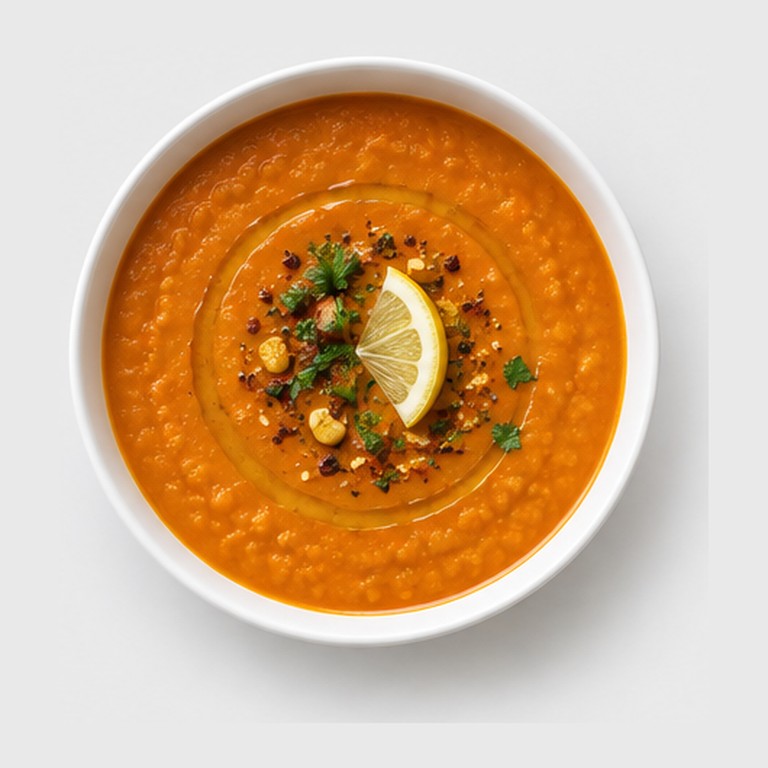 Soupe aux lentilles rouges façon vospapur