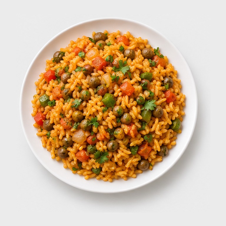 Riz aux pois d'angole portoricain façon arroz con gandules boricua