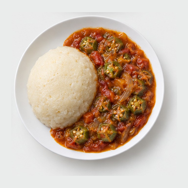 Tô et Sauce Gombo (Burkina Faso)