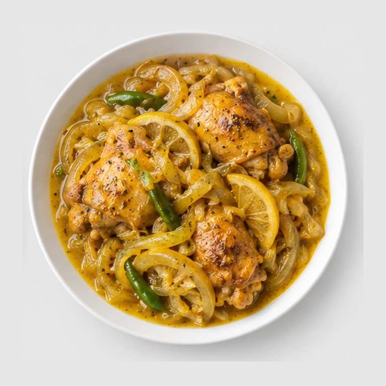 Poulet mariné à l'oignon et au citron façon yassa au poulet
