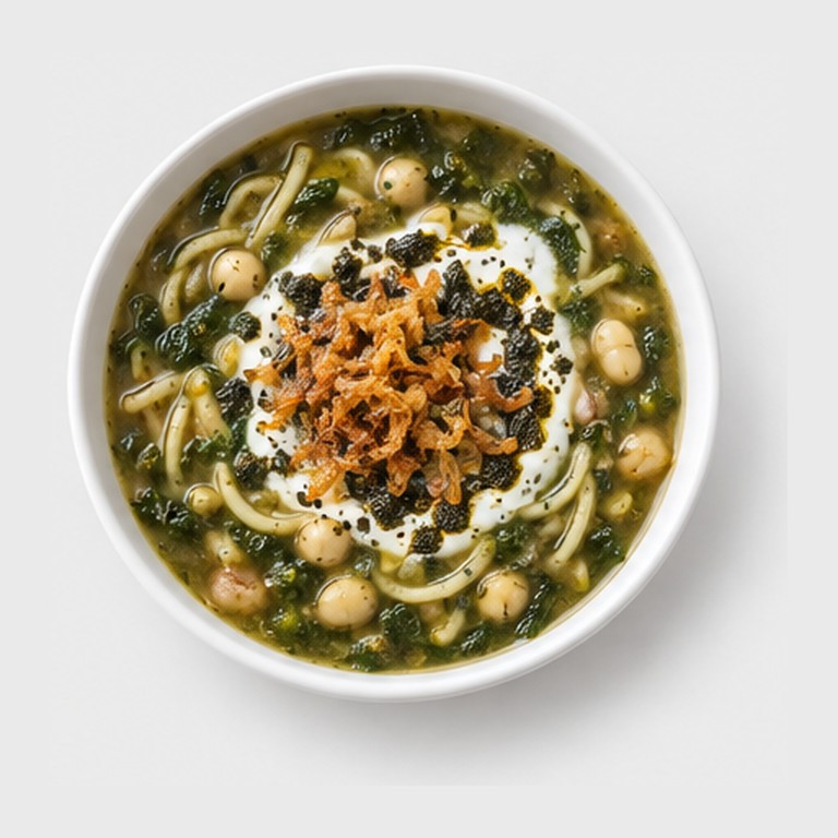 Soupe de vermicelles aux herbes façon aash reshteh