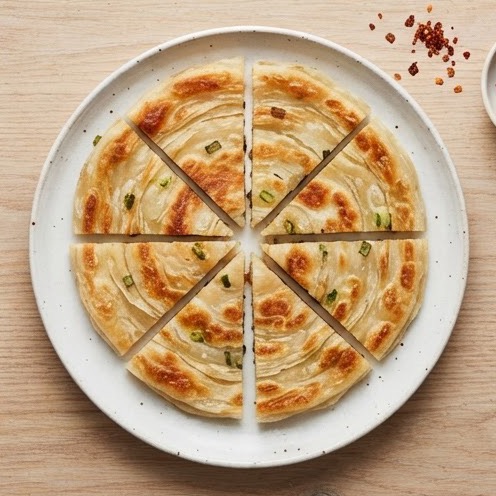 Galettes feuilletées à la ciboule façon cong you bing