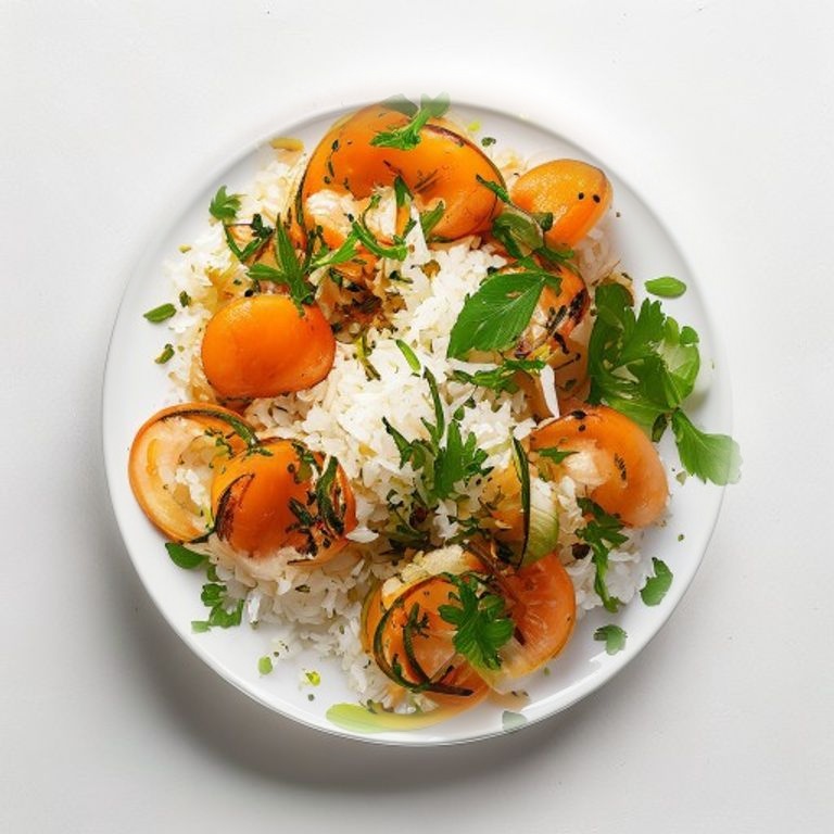 Crevettes, riz basmati, coriandre et citron vert