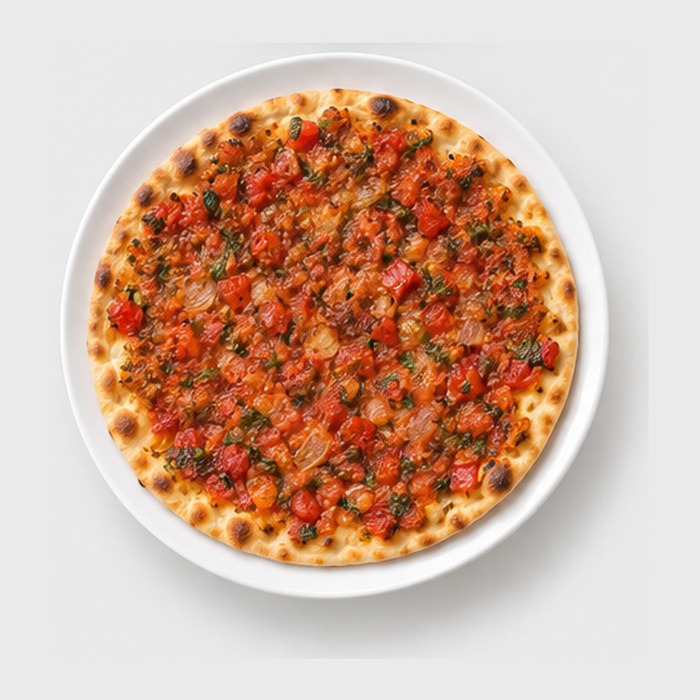 Pizza turque façon lahmacun végétarien