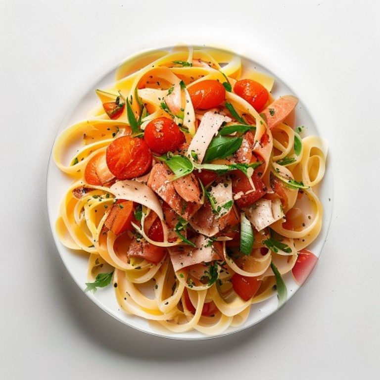 Pâtes au thon et tomates cerises