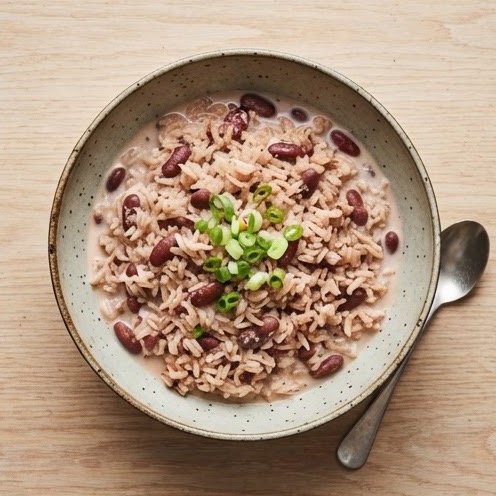 Riz aux haricots rouges au coco façon rice & peas
