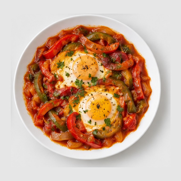 Piperade aux Œufs — Ragoût de Poivrons du Pays Basque