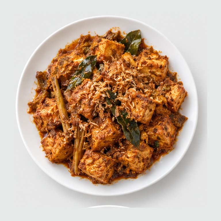 Curry sec indonésien façon rendang de tofu