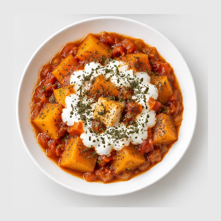 Courge braisée au yaourt façon bourani kadoo