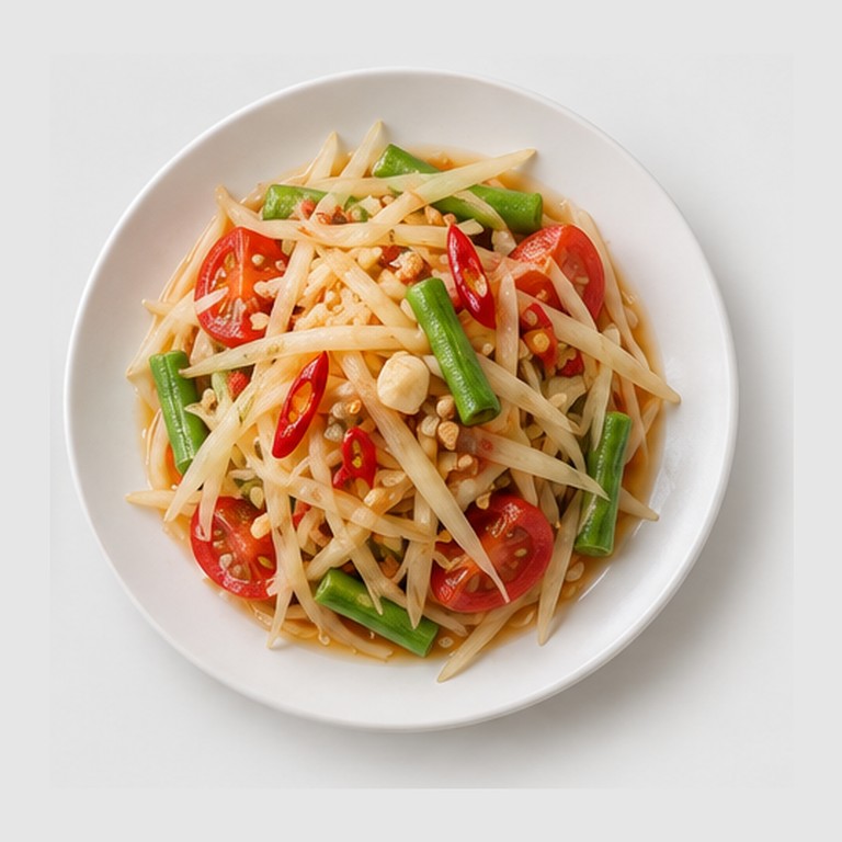 Salade de papaye verte façon tam mak hoong