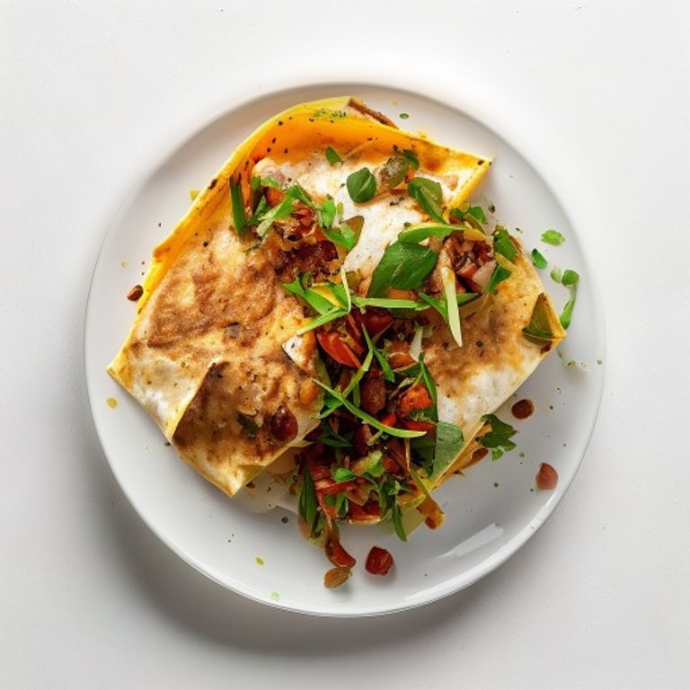 Wrap tortilla, poulet et haricots rouges