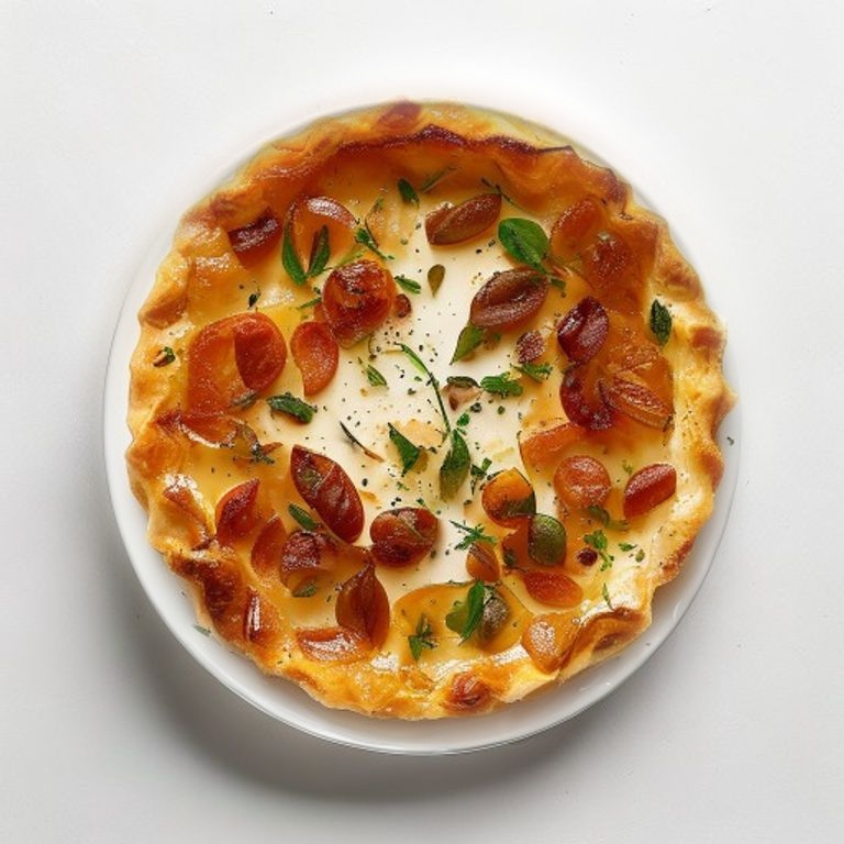 Tarte fine renversée à l'oignon caramélisé