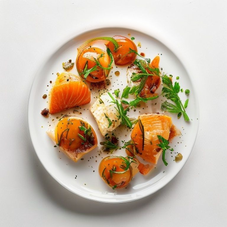 Saumon, chou et gingembre, sauce soja