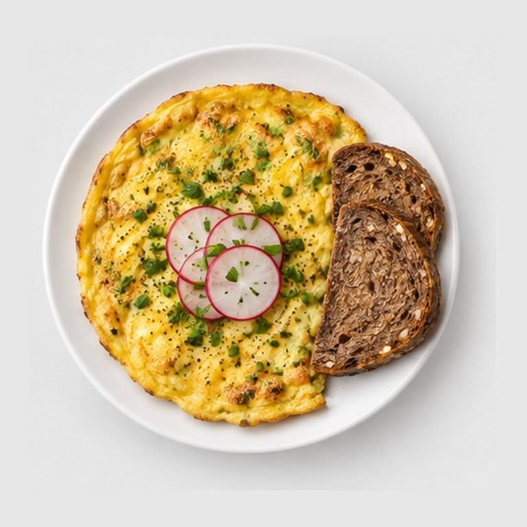 Omelette danoise aux herbes façon æggekage