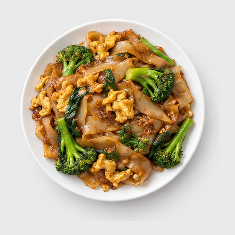 Nouilles wok façon pad see ew végétarien (Thaïlande)