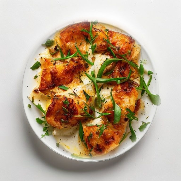 Poulet et asperges gratinés au parmesan