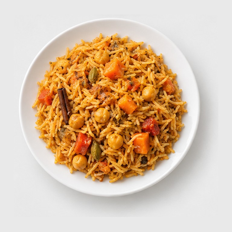 Riz épicé des Émirats façon machboos végétarien