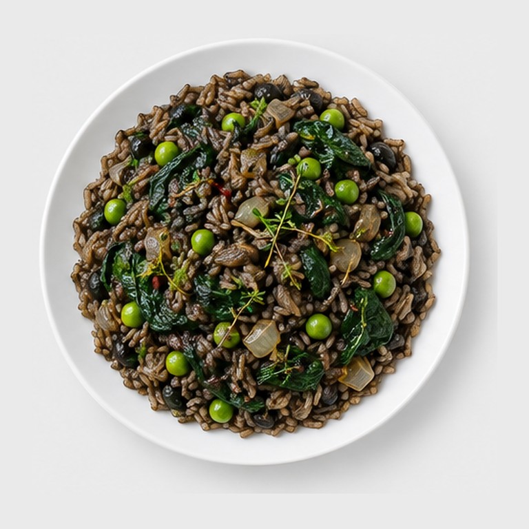 Riz Djon Djon (Riz Noir aux Champignons Haïtiens)