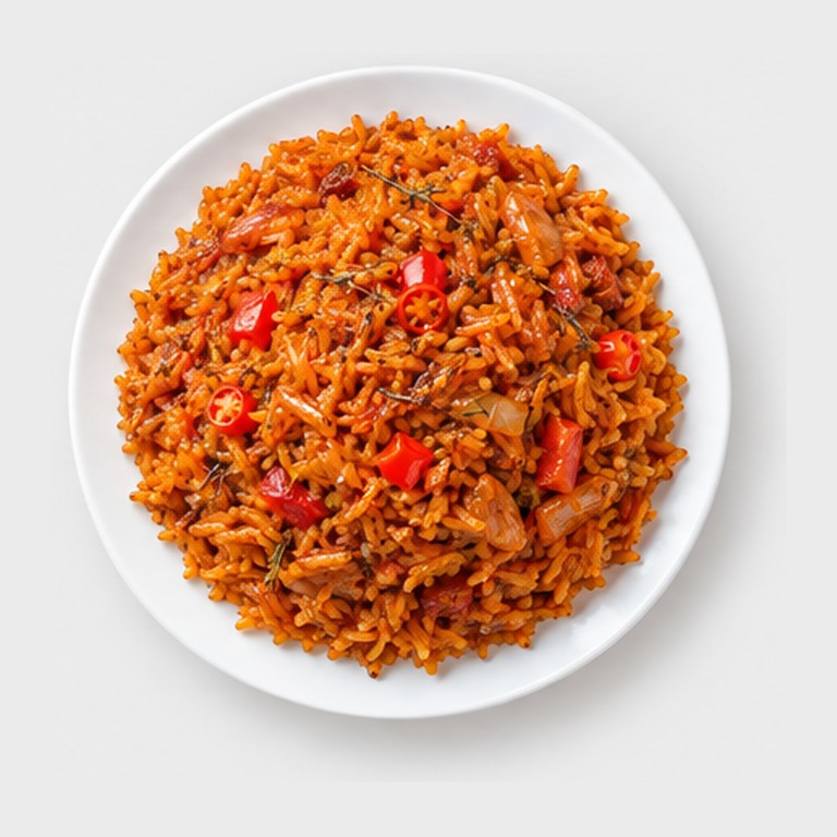 Riz épicé aux tomates et aux épices façon jollof rice
