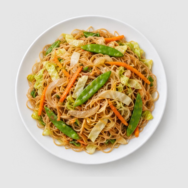 Nouilles de riz sautées façon pancit bihon végétarien