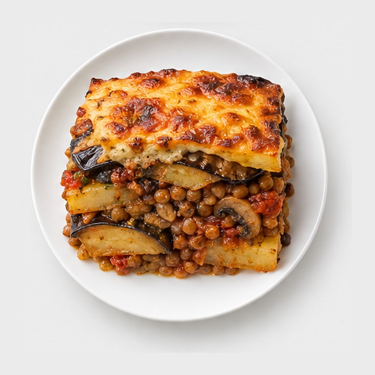 Gratin d'aubergines balkanique façon moussaka végétarienne