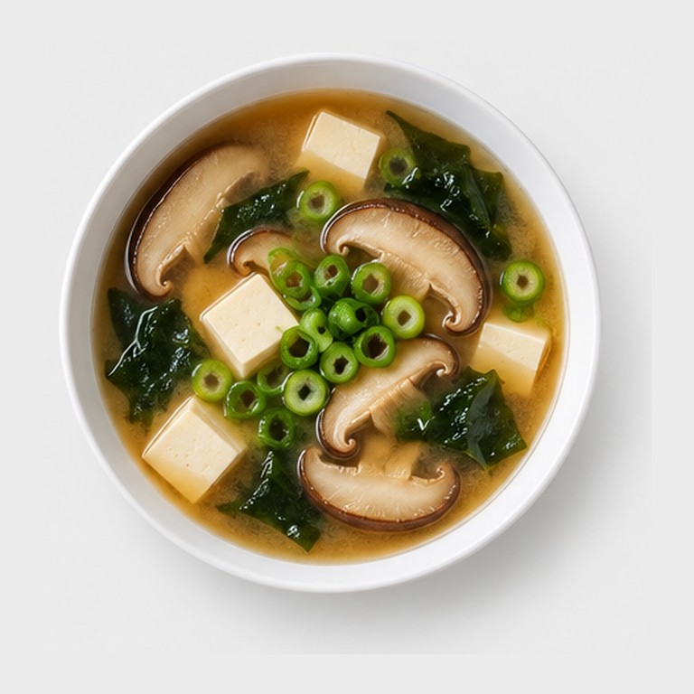 Miso Soup aux Champignons et Tofu Soyeux