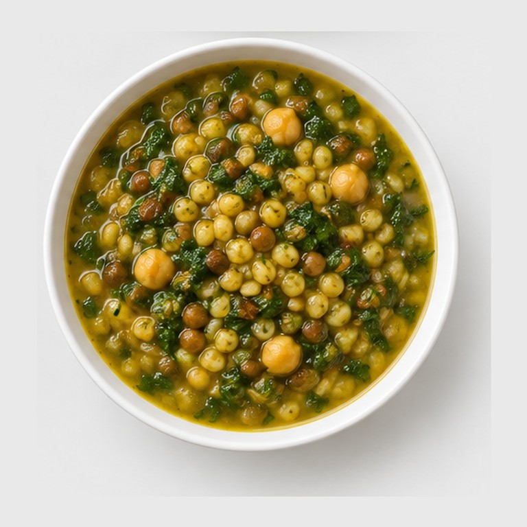 Soupe d'orge aux herbes façon ash-e-jo
