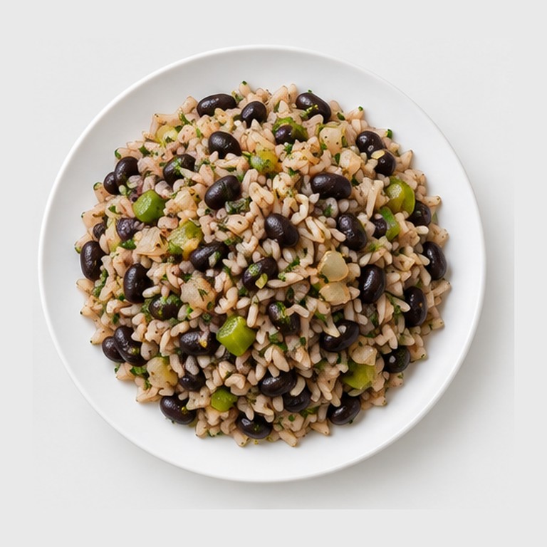Riz aux haricots noirs façon arroz congris