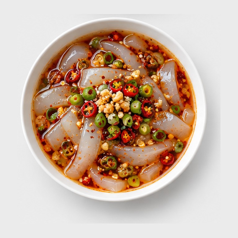 Soupe froide kirghize aux gelées d'amidon façon ashlyanfu