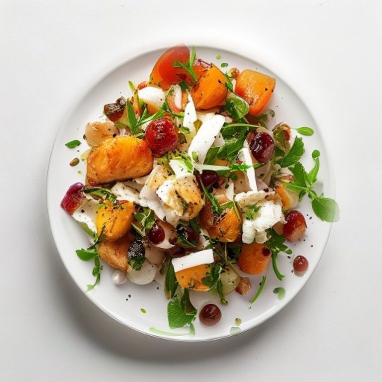 Salade de poulet et raisins façon Waldorf