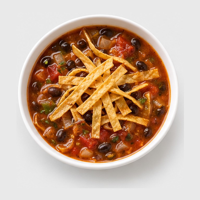 Sopa de Tortilla con Frijoles (Mexique)