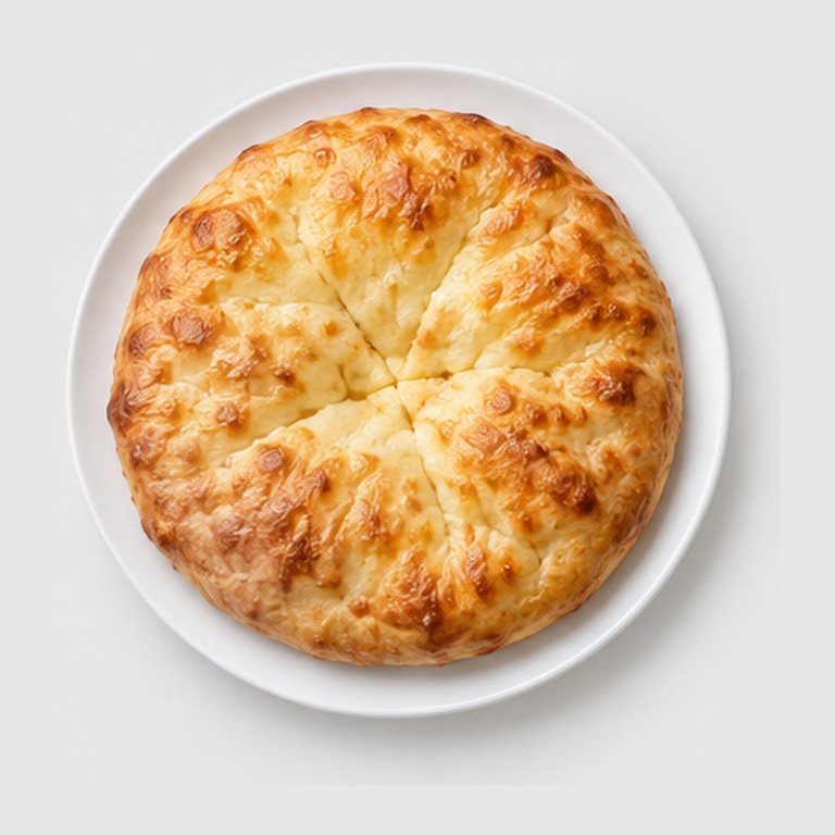 Pain plat fourré au fromage façon khachapuri imeruli