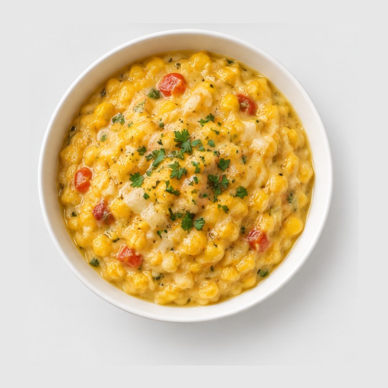 Purée de maïs frais épicée façon humita en olla