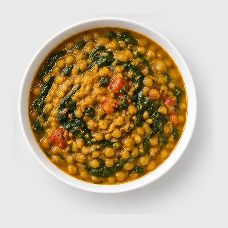 Lentilles aux épinards façon palak daal (Inde)