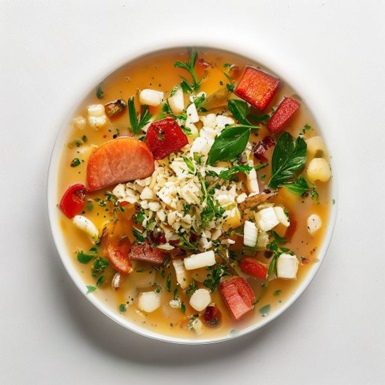Kjötsúpa aux Légumes et Flocons d'Avoine