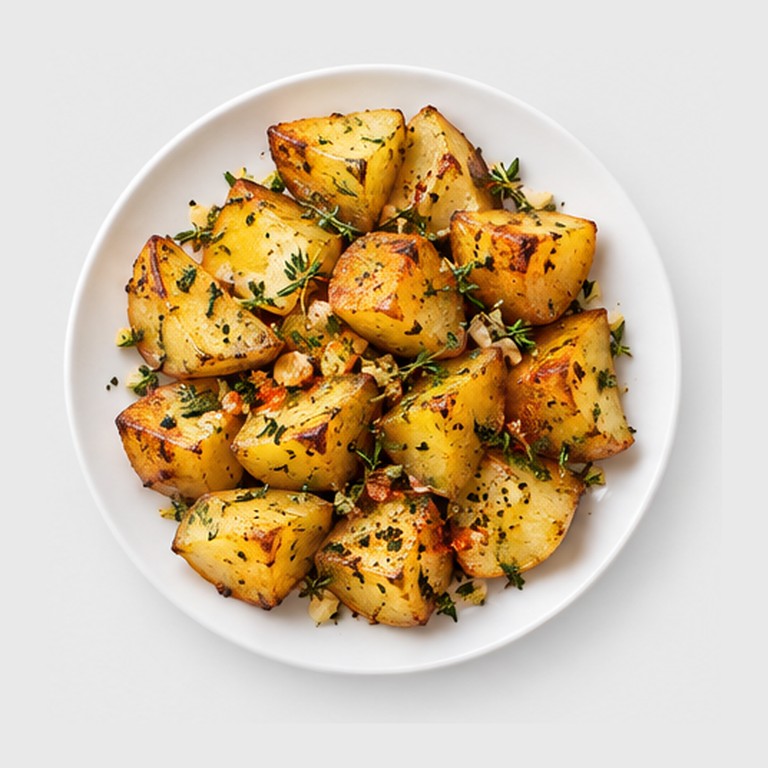 Pomme de Terre Rôtie au Beurre d'Ail (Roast Breadfruit)