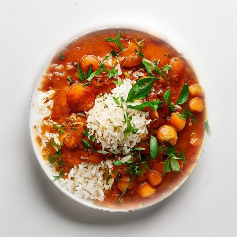 Curry d'arachide de Gambie façon domoda végétarienne