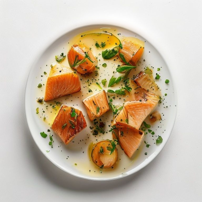 Saumon et poireau fondant à la crème