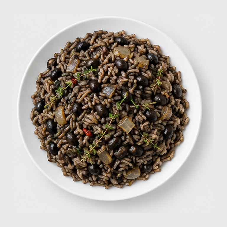 Riz Djon Djon (Riz aux Champignons Noirs Haïtiens)