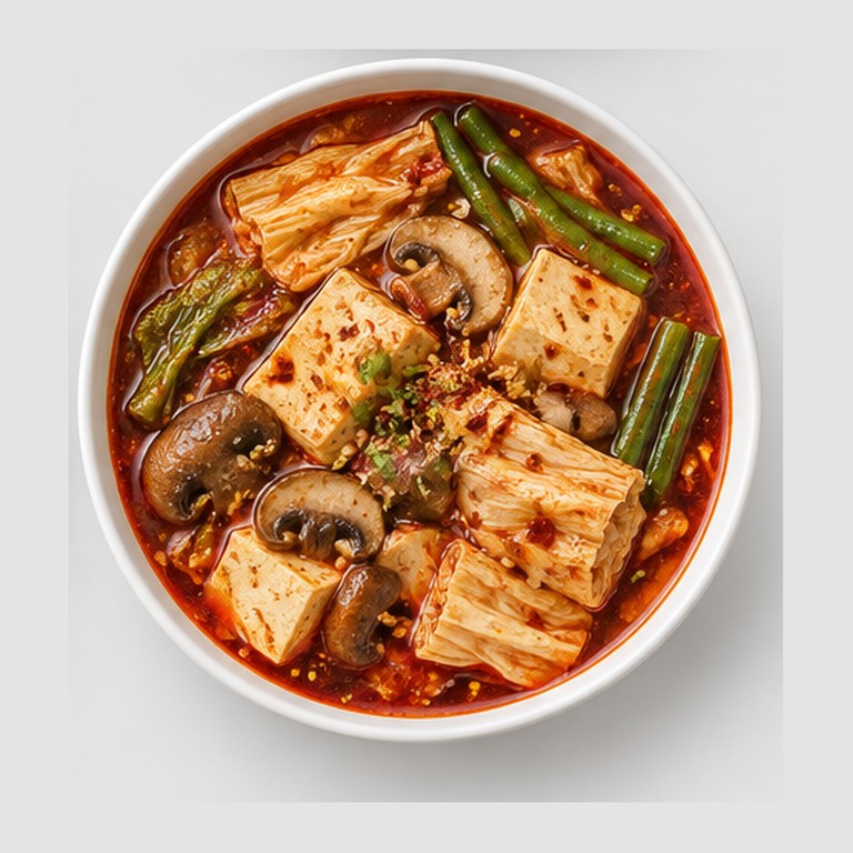 Fondue épicée Sichuan végétarienne façon malatang