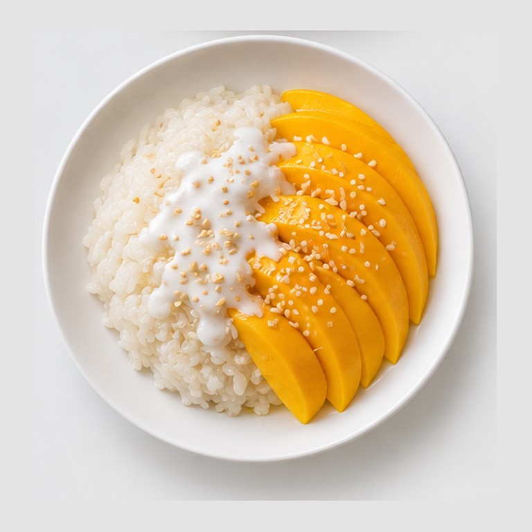 Riz gluant à la mangue façon mango sticky rice (Thaïlande)