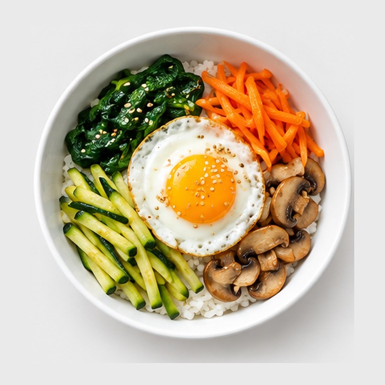 Riz garni façon bibimbap économique