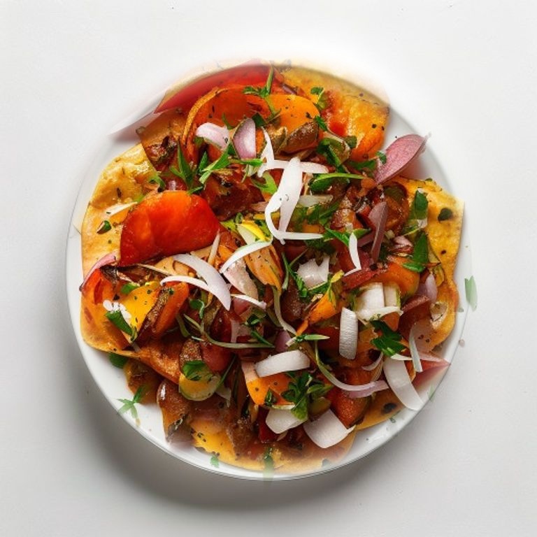 Bœuf haché, poivron et oignon rouge