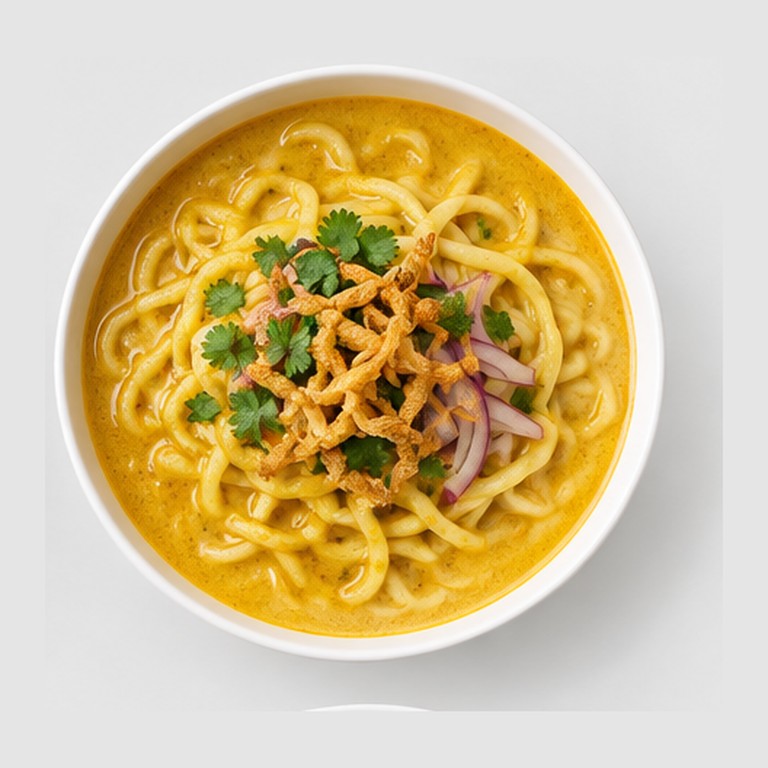 Soupe nouilles coco Myanmar façon ohn no khao swe
