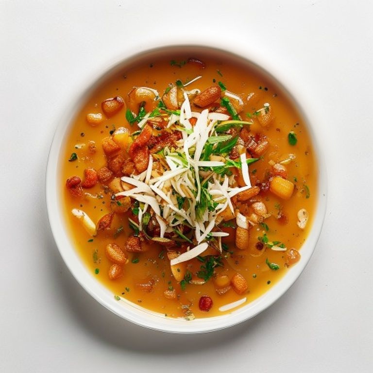Soupe de vermicelles au gingembre façon mohinga simplifié