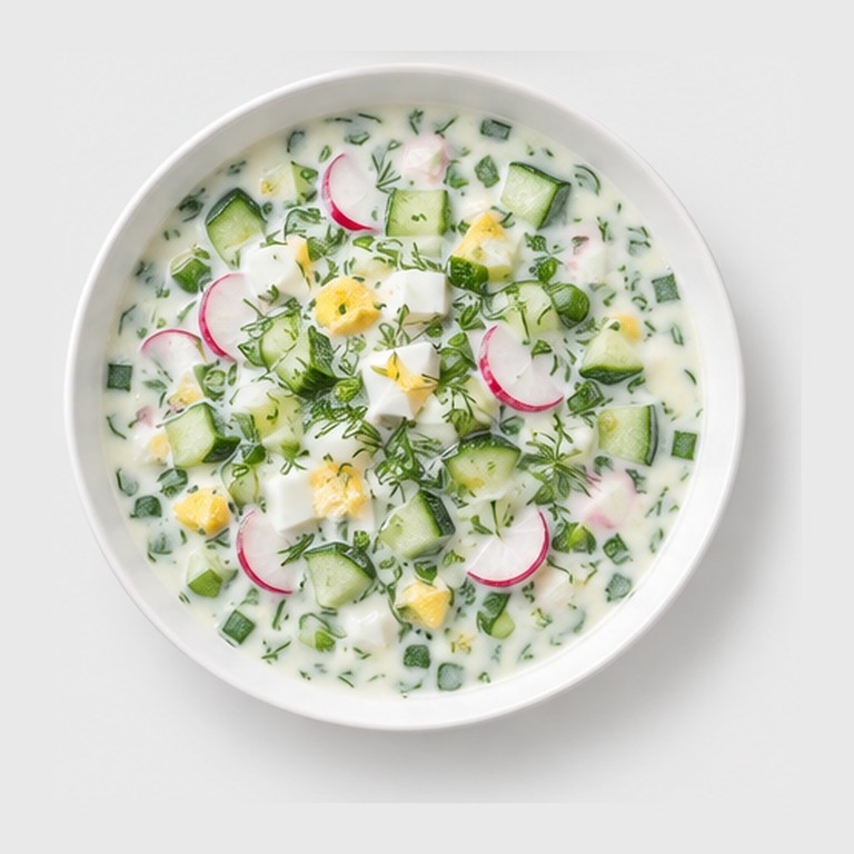 Soupe froide au kéfir et légumes façon okroshka
