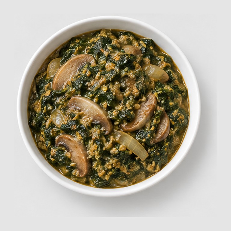 Plat national du Cameroun façon ndolé aux légumineuses