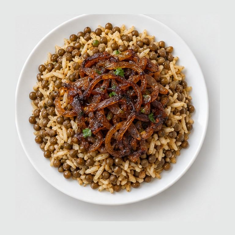 Lentilles-riz aux oignons caramélisés façon mejadra