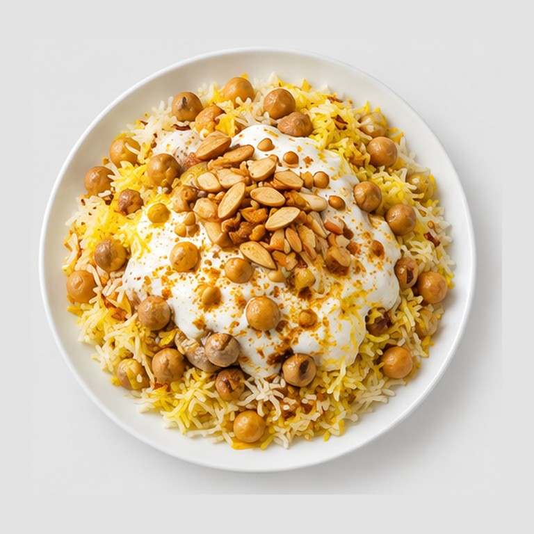 Riz au yaourt fermenté jordanien façon mansaf végétarien