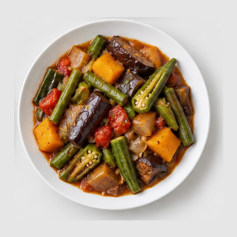 Légumes amers mijotés façon pinakbet végétarien